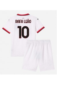 Fotbalové Dres AC Milan Rafael Leao #10 Dětské Venkovní Oblečení 2024-25 Krátký Rukáv (+ trenýrky)